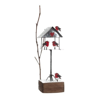 Robins on a Birdtable